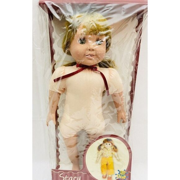 18" Stacy Doll NIB Fibre Craft Springfield Collection Blonde Hair Green Eyes - Picture 3 of 10